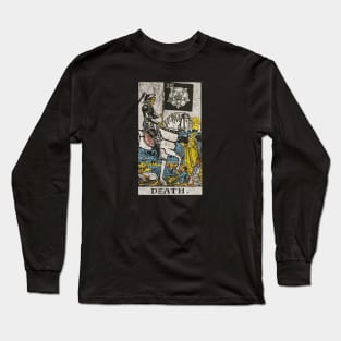 The death card (distressed) Long Sleeve T-Shirt